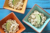 Warm Mexican Street Corn Salad with Cotija and Lime