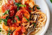 Spicy Shrimp Fra Diavolo with Linguine