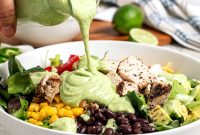 Creamy Avocado, Cilantro and Lime Dressing