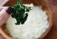 Crispy Baked Parmesan Kale Chips