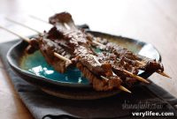 Grilled Asian Flank Steak Skewers with Soy Garlic Marinade