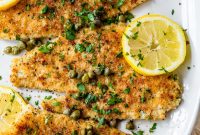 Pan-Seared Flounder Piccata with Lemon Caper Sauce