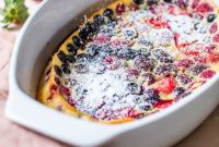 Mixed Berry Flaugnarde (Clafoutis) Recipe