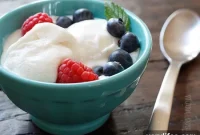Homemade Low-Fat Vanilla Bean Frozen Yogurt