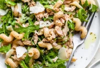 No Mayo Tuna Pasta Salad: Creamy and Flavorful