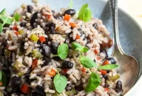 Cuban Congri Rice with Black Beans