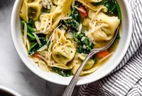 Creamy Spinach Tortellini Soup Recipe