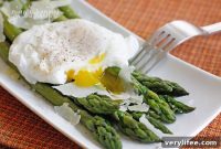 Steamed Asparagus with Poached Eggs Recipe