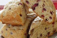Light and Flaky Low-Fat Pomegranate Scones Recipe