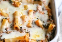 Baked Ziti with Spinach Recipe