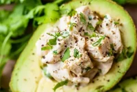Cilantro Lime Chicken Salad with Avocado