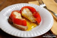 Red Bell Pepper Egg in a Hole Recipe