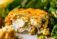 Baked Lump Crab Cakes with Chipotle-Lime Red Pepper Sauce