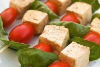 Caprese Skewers: Mozzarella, Basil and Tomato Bites