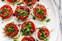 Classic Caprese Salad with Mozzarella, Basil and Balsamic