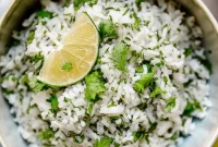 Chipotle-Style Cilantro Lime Rice Recipe