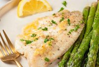 Crispy Oven Baked Tilapia with Lemon and Herbs