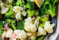 Broccoli and Cauliflower Salad Recipe with Creamy Dressing