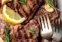 Grilled Rosemary Lamb Chops Recipe with Garlic and Lemon
