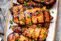 Grilled Chicken with Soy-Ginger Sesame Glaze