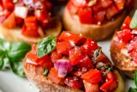 Classic Tomato Basil Bruschetta Recipe