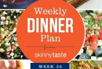 Skinnytaste Week 23 Dinner Plan: Recipes and Menu