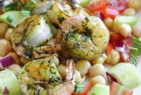 Shrimp and Chickpea Salad with North African Spices