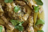 Braised Tomatillo Chicken Drumsticks in Salsa Verde