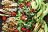 Roasted Rosemary Chicken Salad with Avocado and Crispy Bacon