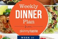 Skinnytaste Week 27 Dinner Plan and Recipes