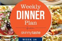 Skinnytaste Week 28 Meal Plan: Dinner Menu and Recipes