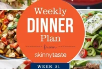 Skinnytaste Week 31 Dinner Meal Plan