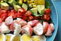 Lobster Cobb Salad with Avocado and Lemon Vinaigrette