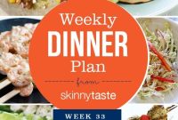 Skinnytaste Week 33 Dinner Plan: Recipes & Shopping List