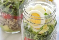 Protein-Packed Egg and Quinoa Salad Jars