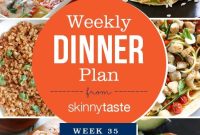 Skinnytaste Week 35 Dinner Meal Plan