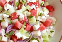 Watermelon, Jicama and Cucumber Salad Recipe