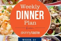 Skinnytaste Week 37 Dinner Plan: Recipes and Menu