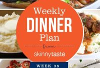 Skinnytaste Week 38 Dinner Plan and Recipes