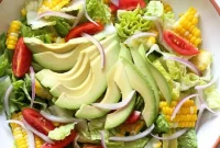 Corn, Tomato & Avocado Salad with Creamy Buttermilk Dressing