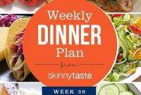 Skinnytaste Week 39 Dinner Plan: 7-Day Menu
