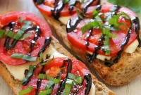Caprese French Bread Pizza with Fresh Basil and Mozzarella