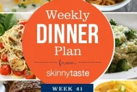 Skinnytaste Dinner Plan Week 41: Menu & Recipes
