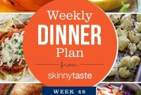 Skinnytaste Week 48 Dinner Meal Plan