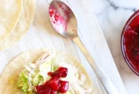 Leftover Turkey Tacos with Crispy Brussels Sprout Slaw