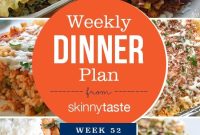 Skinnytaste Week 52 Dinner Plan: Weekly Recipes and Menu