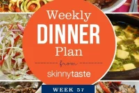 Skinnytaste Week 57 Dinner Meal Plan