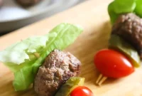 Mini Burger Skewers Recipe for Party Appetizers
