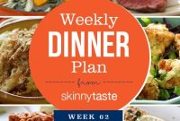 Skinnytaste Week 62 Dinner Meal Plan and Recipes