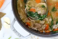 Chicken, Spinach and Acini di Pepe Soup Recipe
